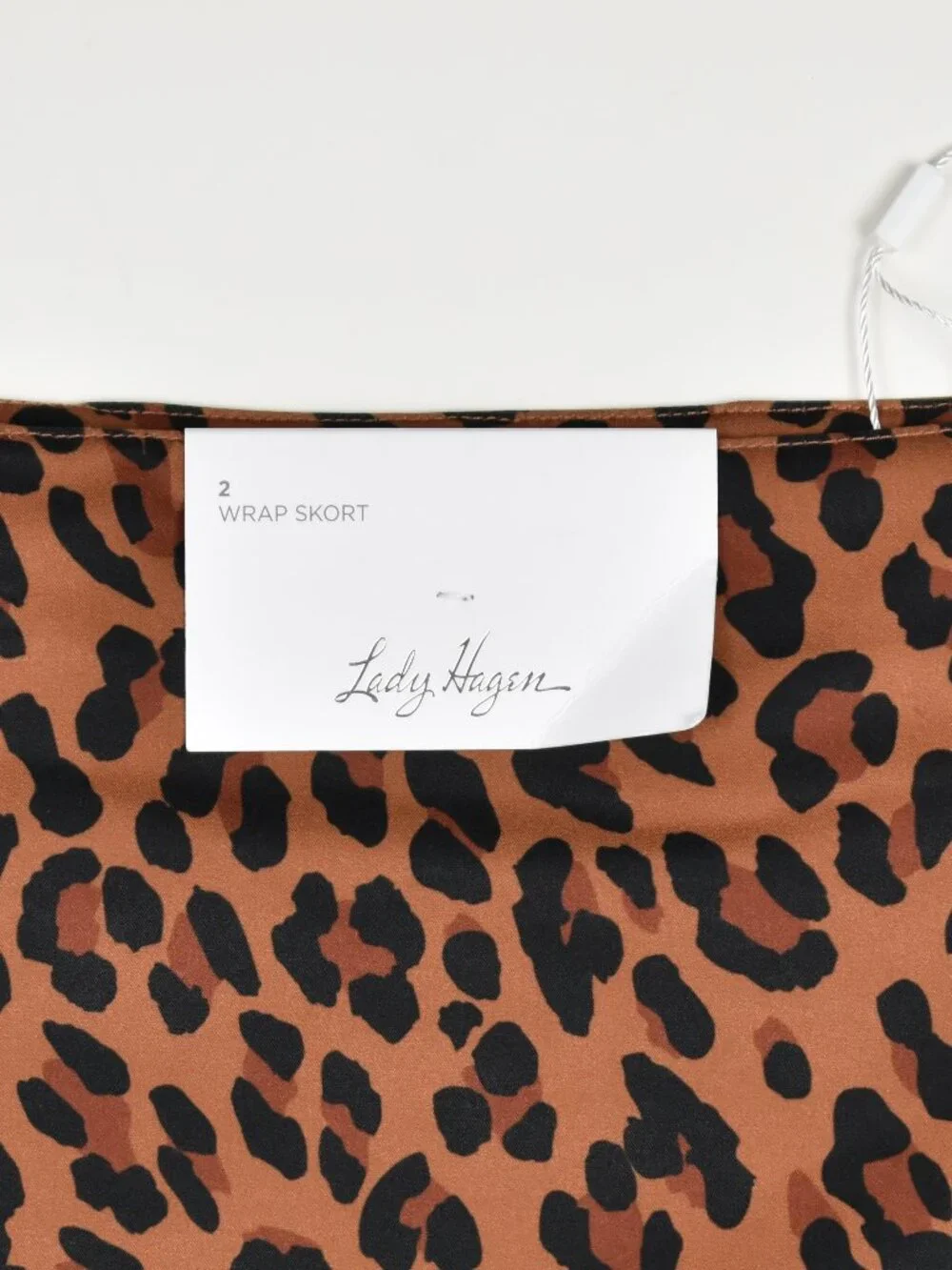 Lady Hagen 17" Wrap Skort Skirt Leopard NEW - 2 - Picture 7 of 7